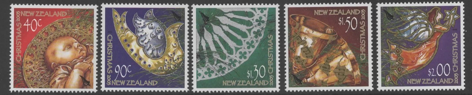 NEW ZEALAND SG2644/8 2003 CHRISTMAS MNH