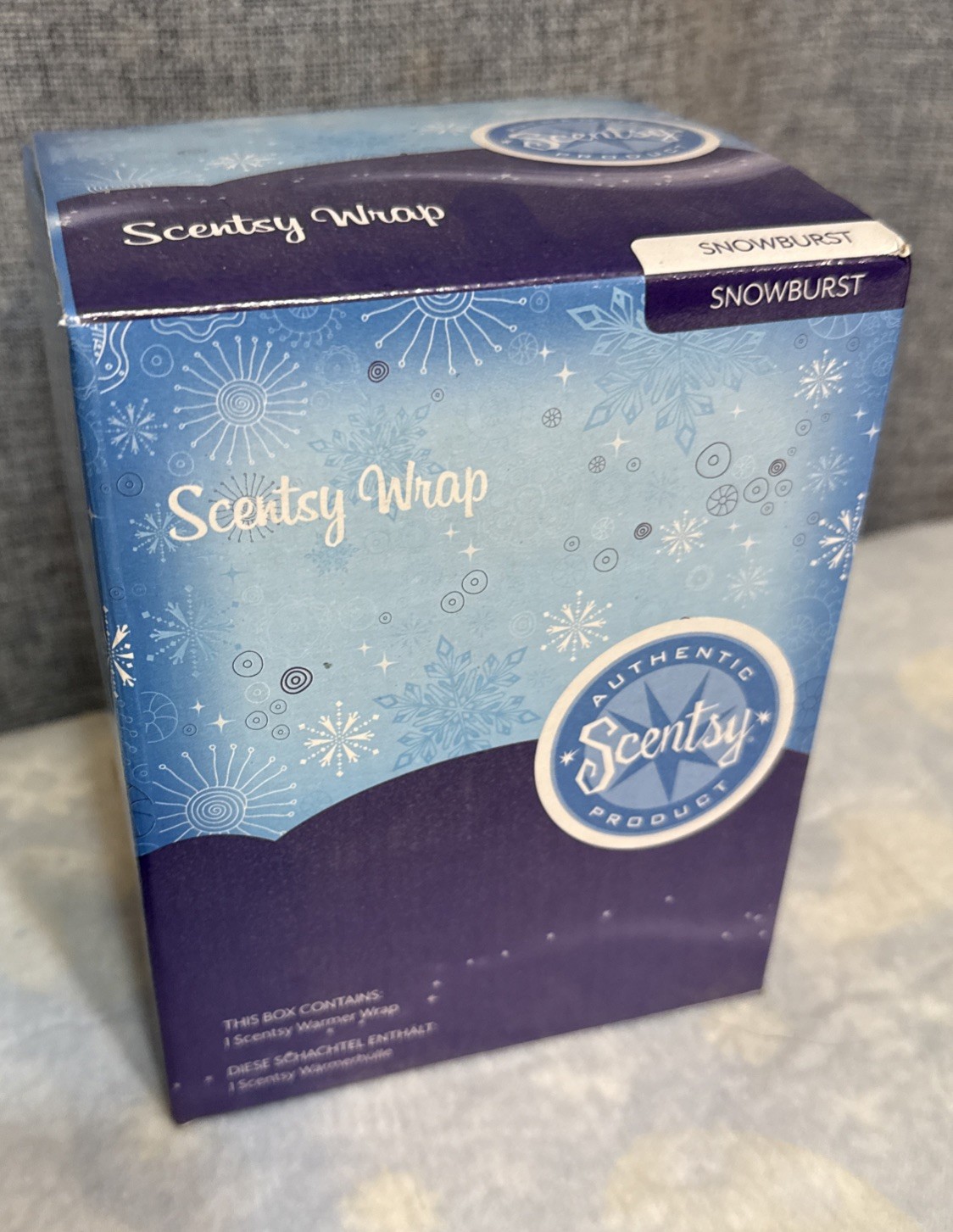 NEW Scentsy SNOWBURST Holiday Red Full Size Wax Warmer WRAP ONLY
