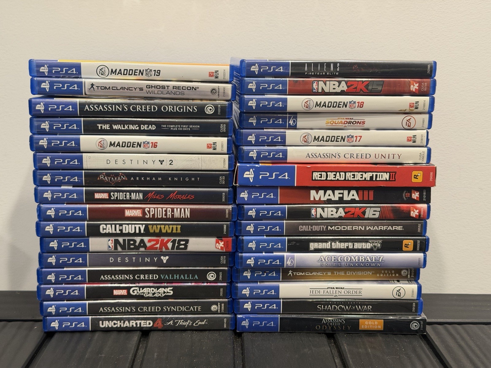 PS4 PlayStation 4 Game Lot Of 32 Discs In Original Case All Tested And Work