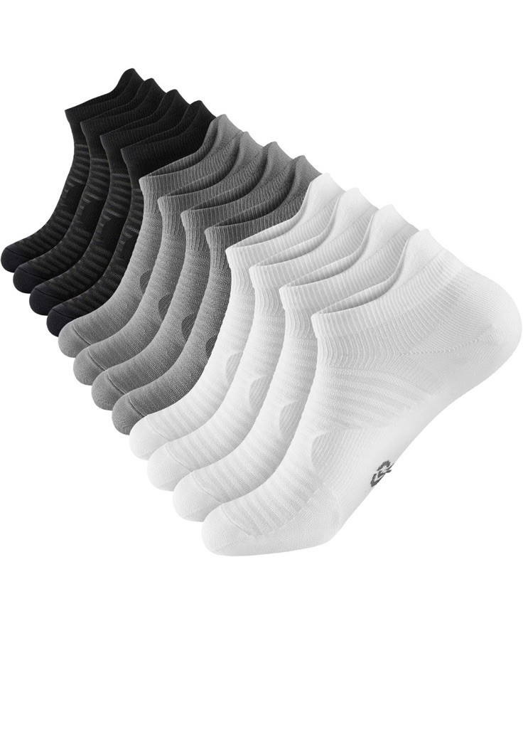 PAPLUS Ankle Compression Sock for Men and Women 6 Pairs, Low Cut LXL