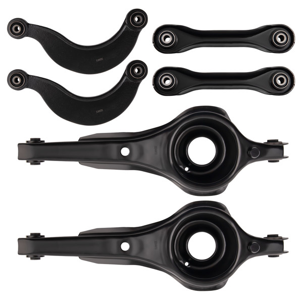 6pcs Rear Lower Forward Trailing Arm & Upper Control Arms fit for Ford Focus 200