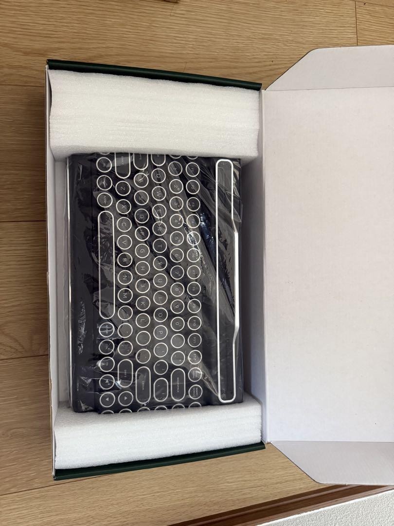 Penna Typewriter Keyboard Black Bluetooth Mechanical Keyboard Vintage Style For