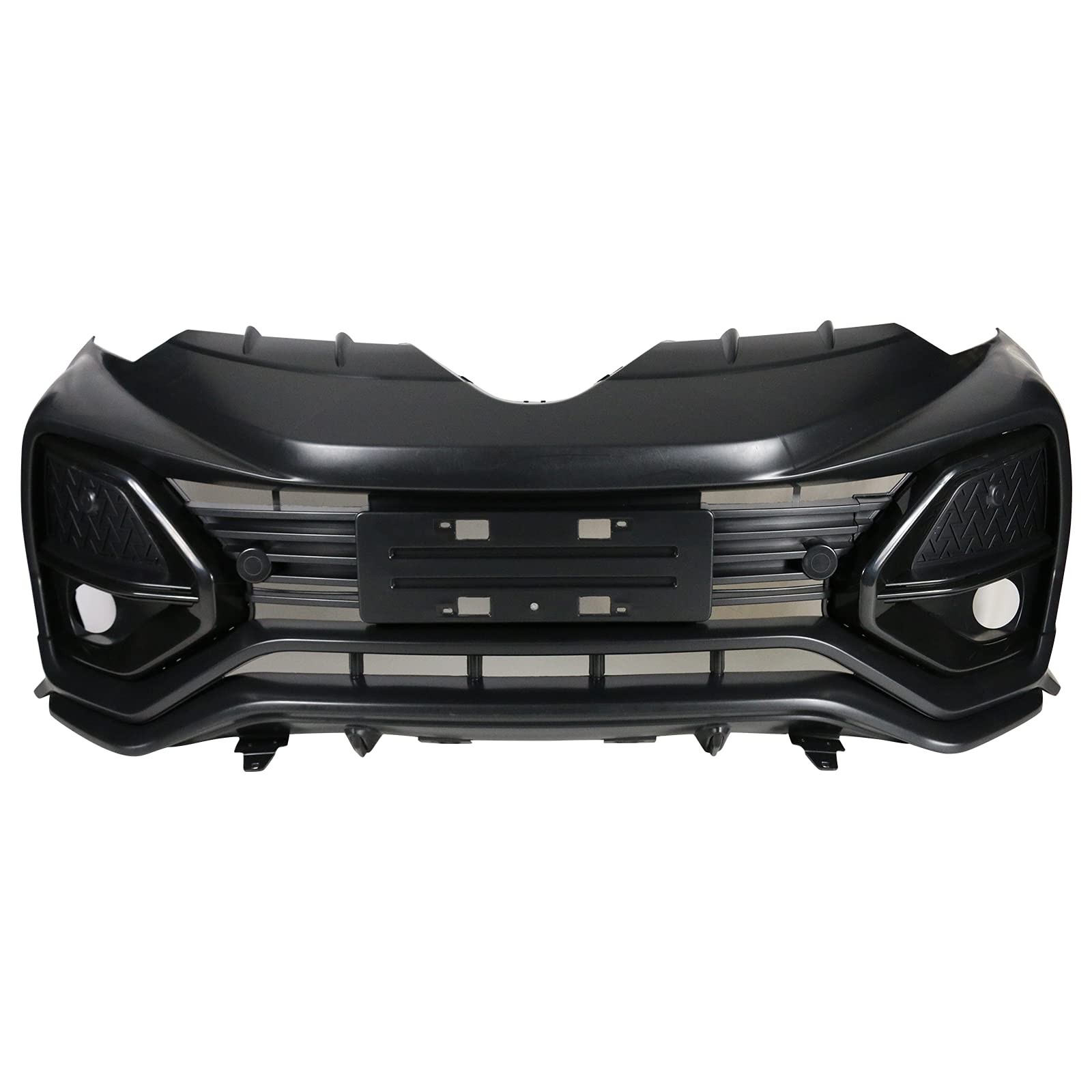 2018-2019 C-HR H Style Front Bumper Cover Black Unpainted PP