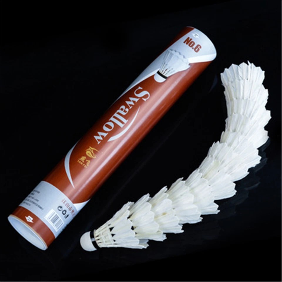 24-Pack White Goose Feather Badminton Balls Pro Badminton Train