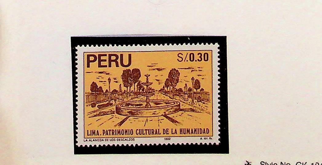 PERU Sc 1143 NH ISSUE OF 1996 - CITY OF LIMA - (RM26)