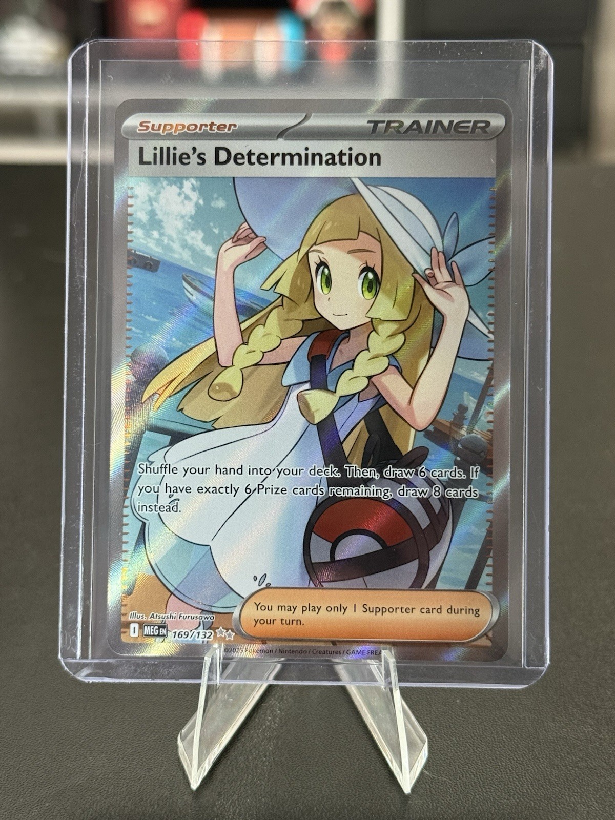 Lillie’s Determination 169/132 Mega Evolution Ultra Rare Holo