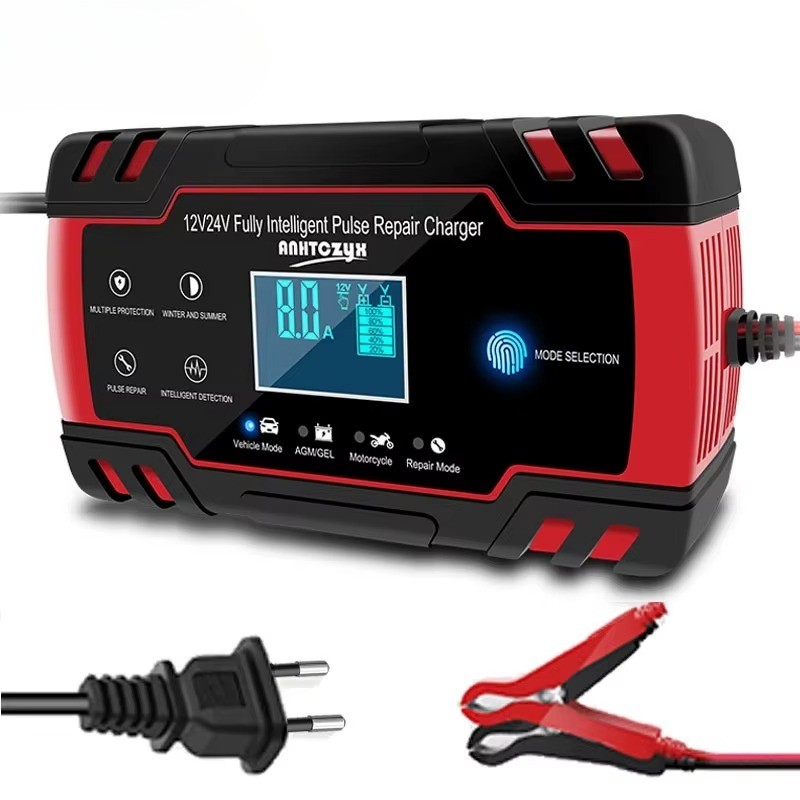 12-24V Full Automatic Battery charger Digital LCD Display Car Battery Chargers