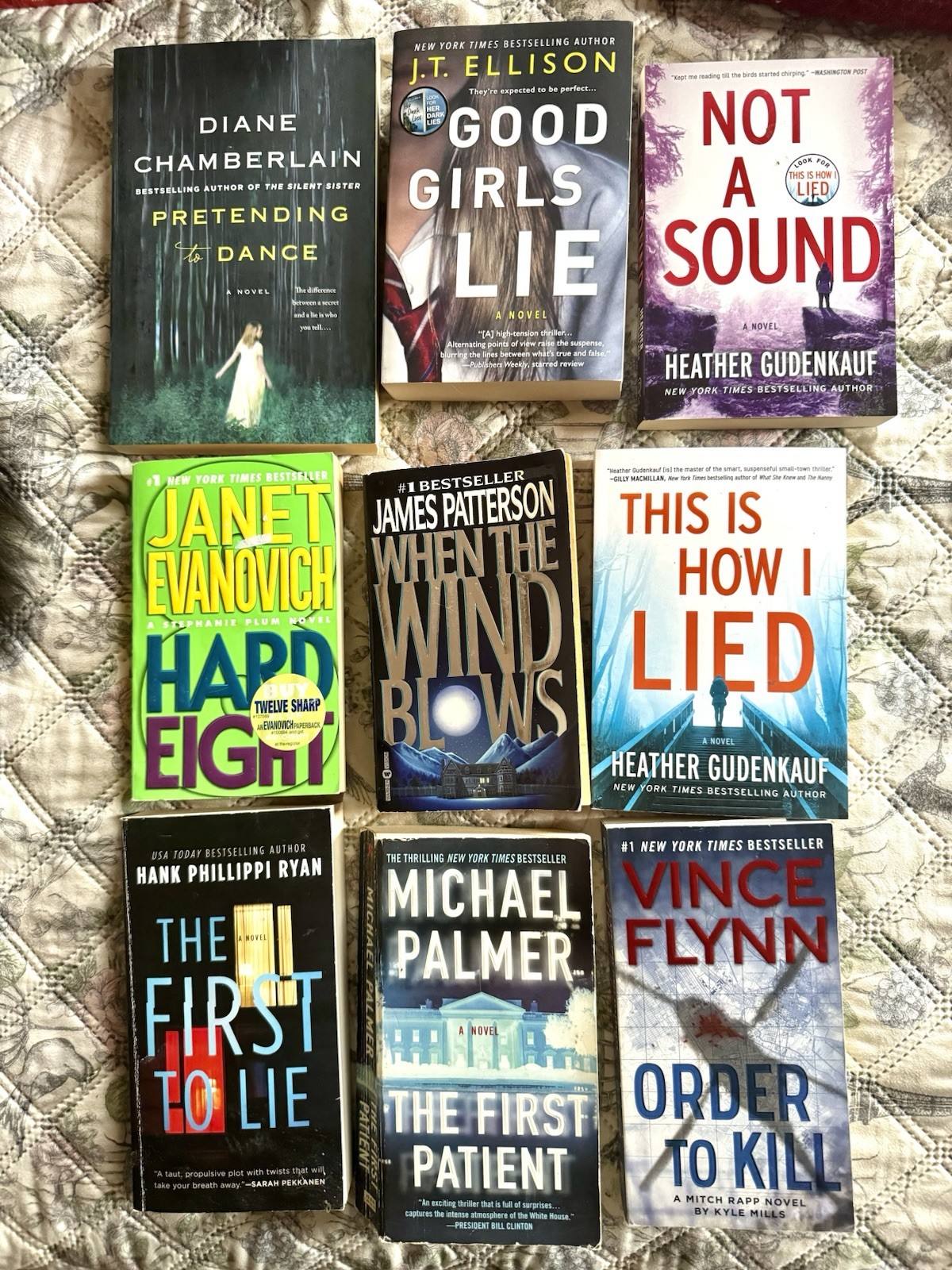 Lot Of 6 Hardcover Mystery Suspense Books * Baldacci * Child * Grisham * EUC