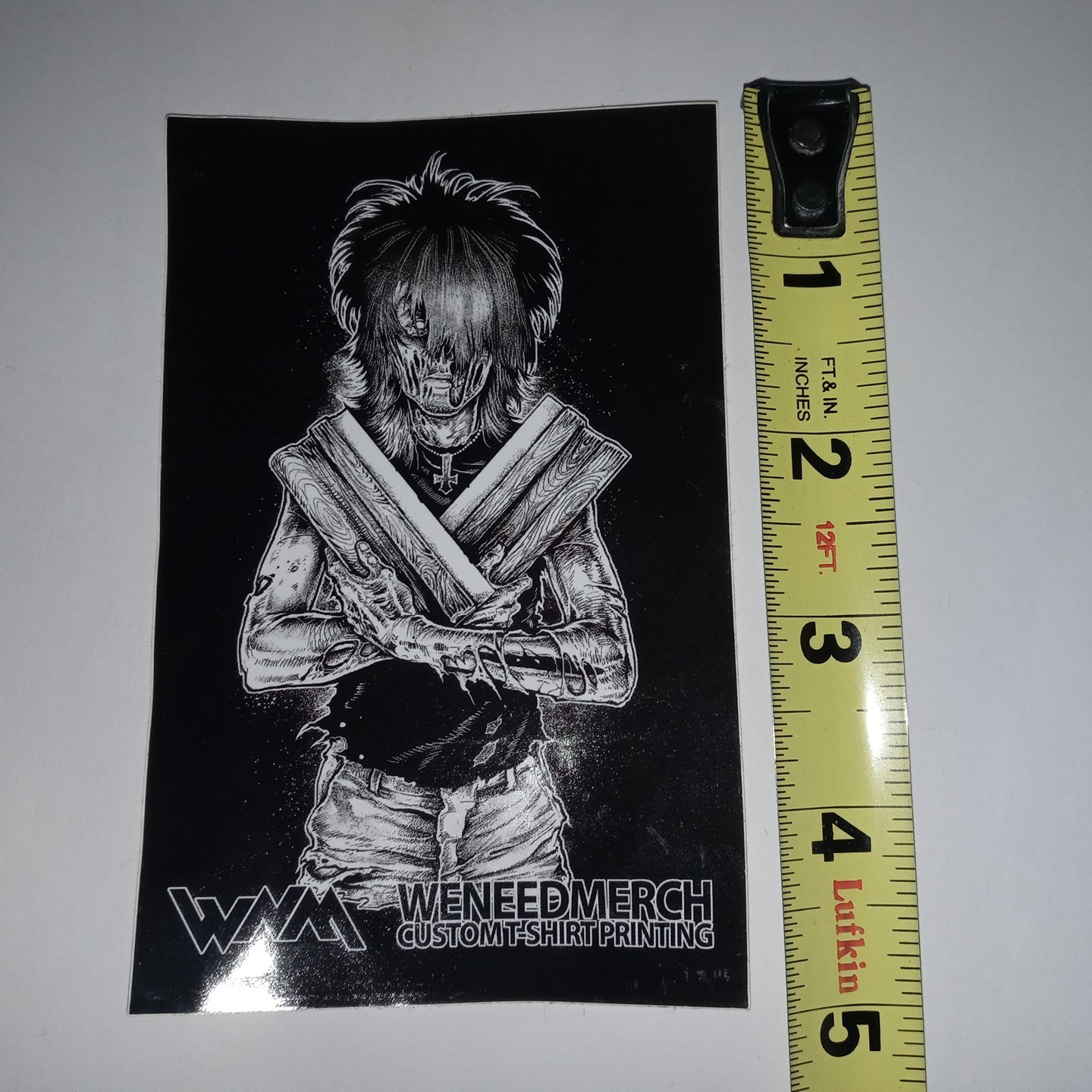 Cool Art Zombie Drawing 2018 PROMO Laptop Car Bumper Skateboard Sticker Decal