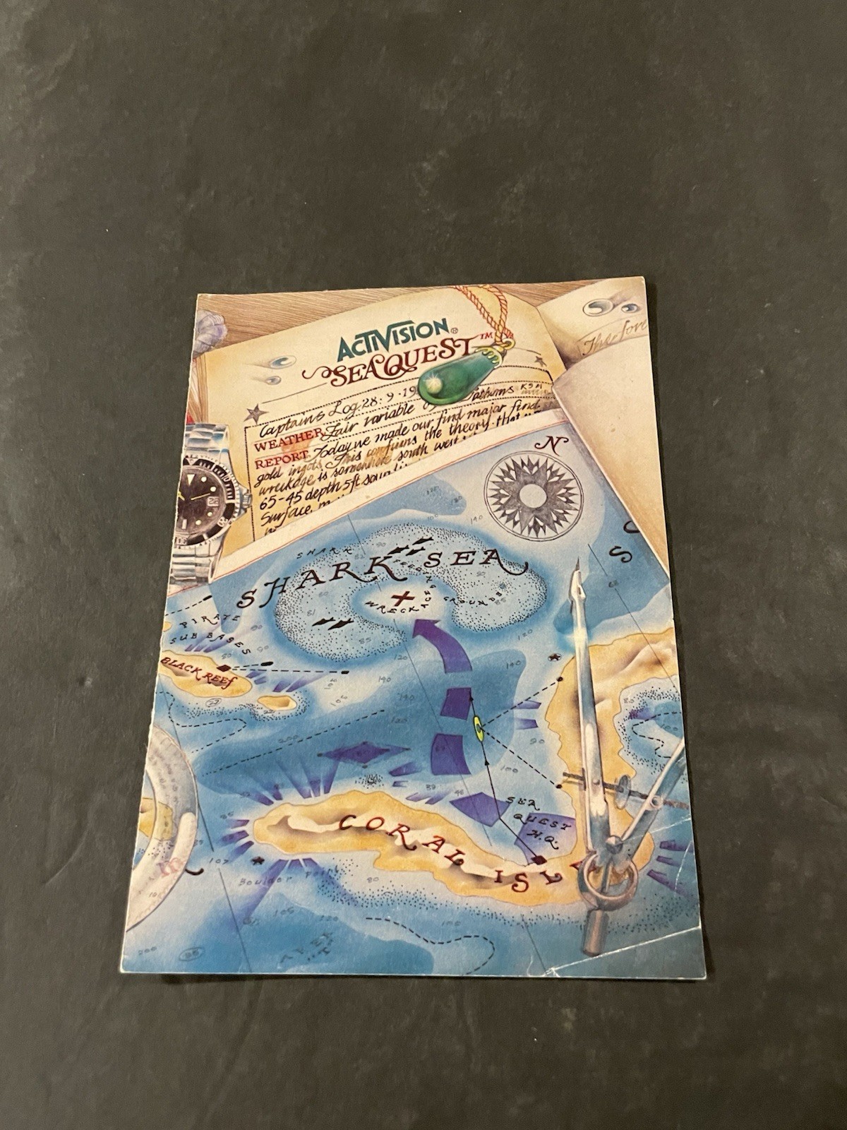 seaquest atari 2600 Manual Insert Only Sea Quest