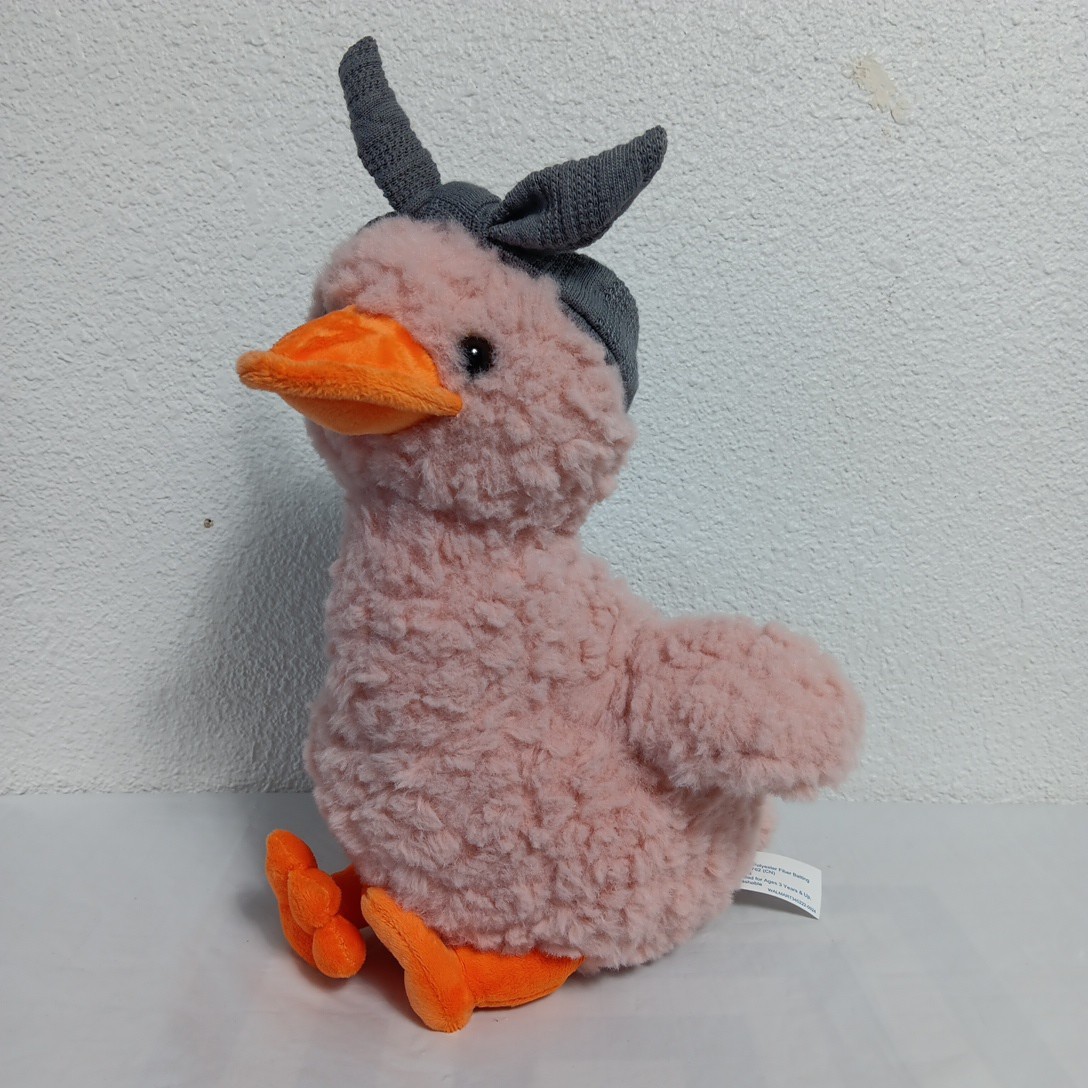 Pink Fluffy Spring Chick Wearing Scarf Headband Super Soft Walmart Easter Toy