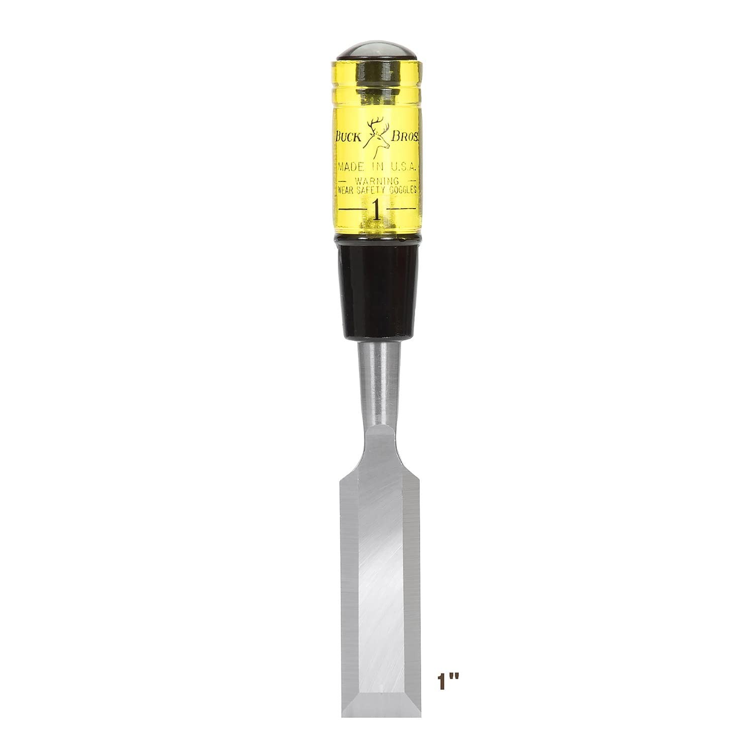 Buck Brothers 120106BC 1 Inch Wood Chisel Made in USA, For Paring and Finishi...