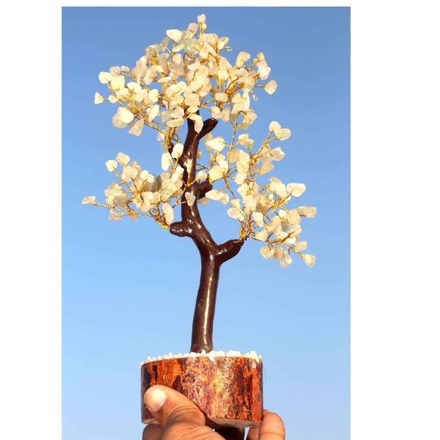 Green Apatite Golden Branches Bonsai Money Tree Decor Energy Healing 10.5" GW