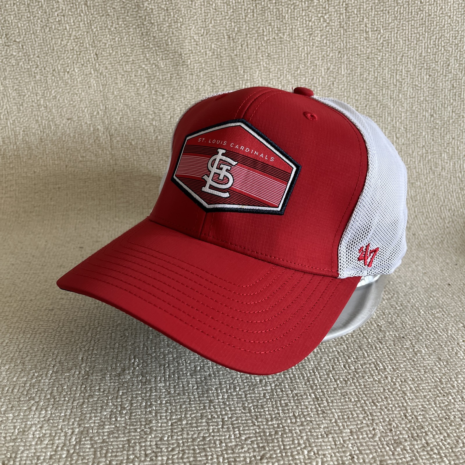 '47 Brand St. Louis Cardinals Trucker Snapback Hat Red White One Size MLB