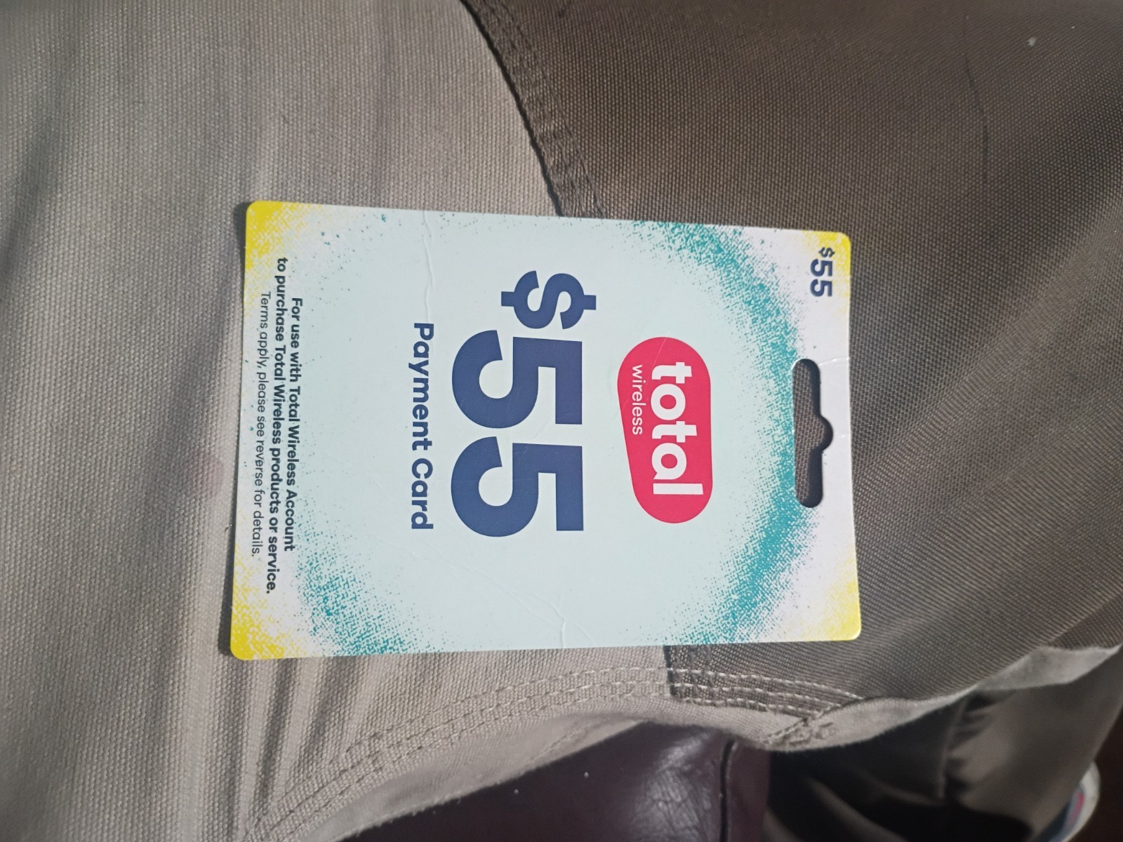Total Wireless $55 prepaid Payment Card NEW gift card