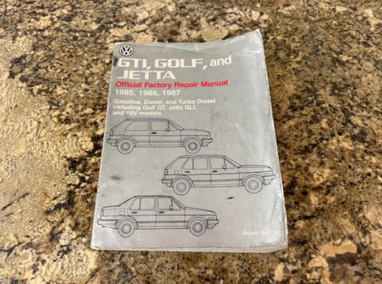 Volkswagen GTI, Golf, And Jetta Official Factory Repair Manual 1985-1987 OEM