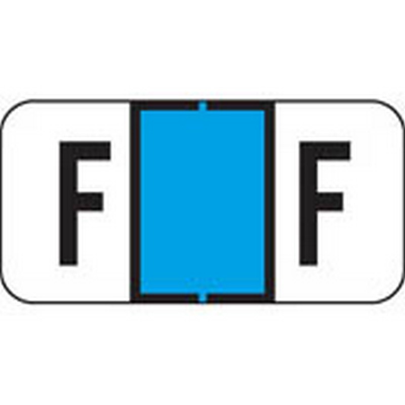 Jeter Compatible "F" Labels, Polylaminated Stock, 3/4 " X 1-1/2" Individual