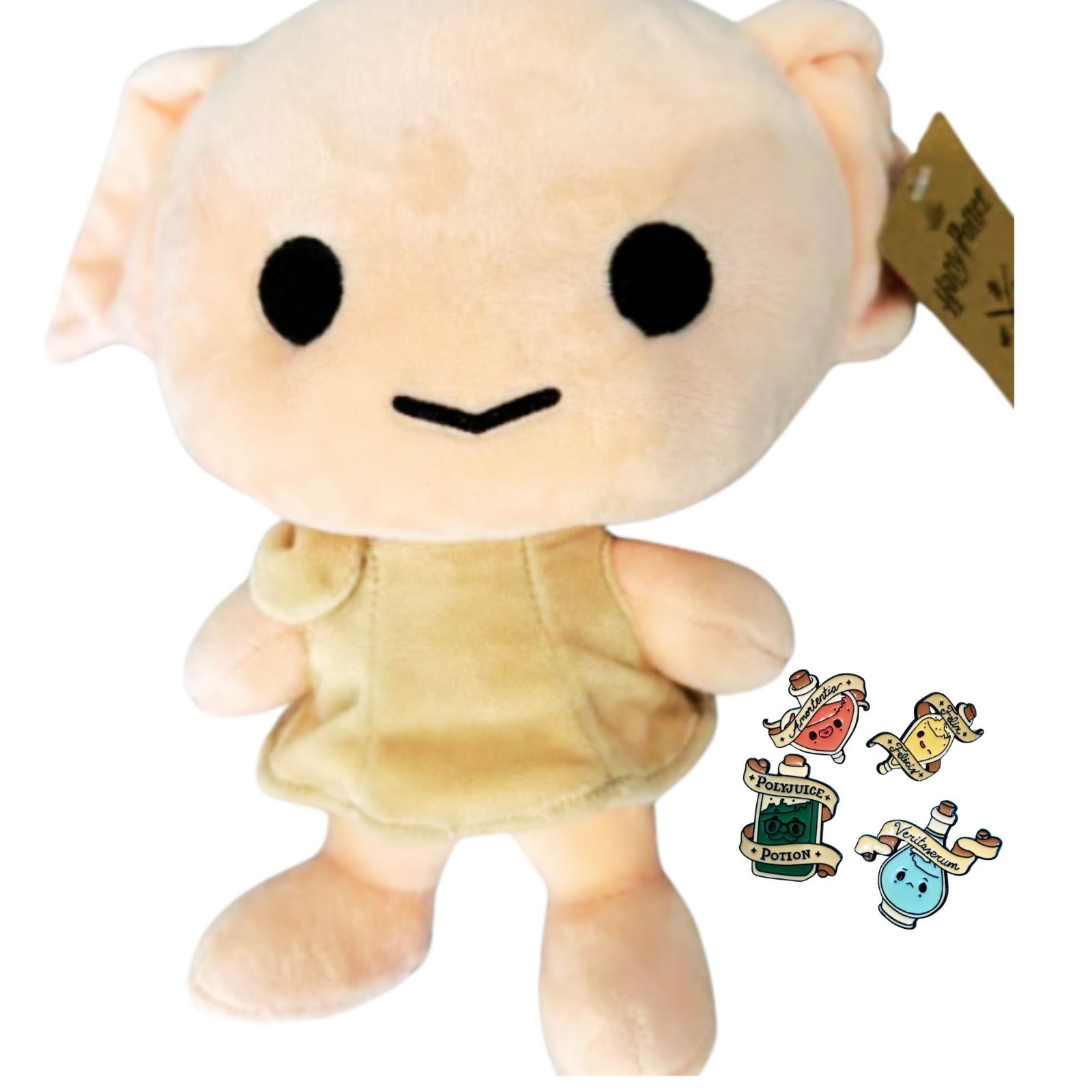 Universal Wizarding World of Harry Potter Kawaii Dobby Doll & Potions Pin Set