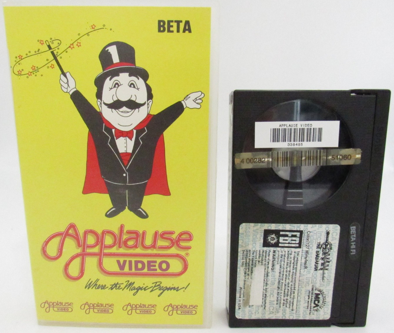 Conan The Barbarian Arnold Swartzenegger Beta Tape Rental (NOT VHS) Tested Video