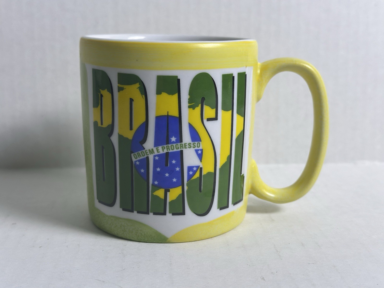 Hand Painted Brazil Souvenir Mug