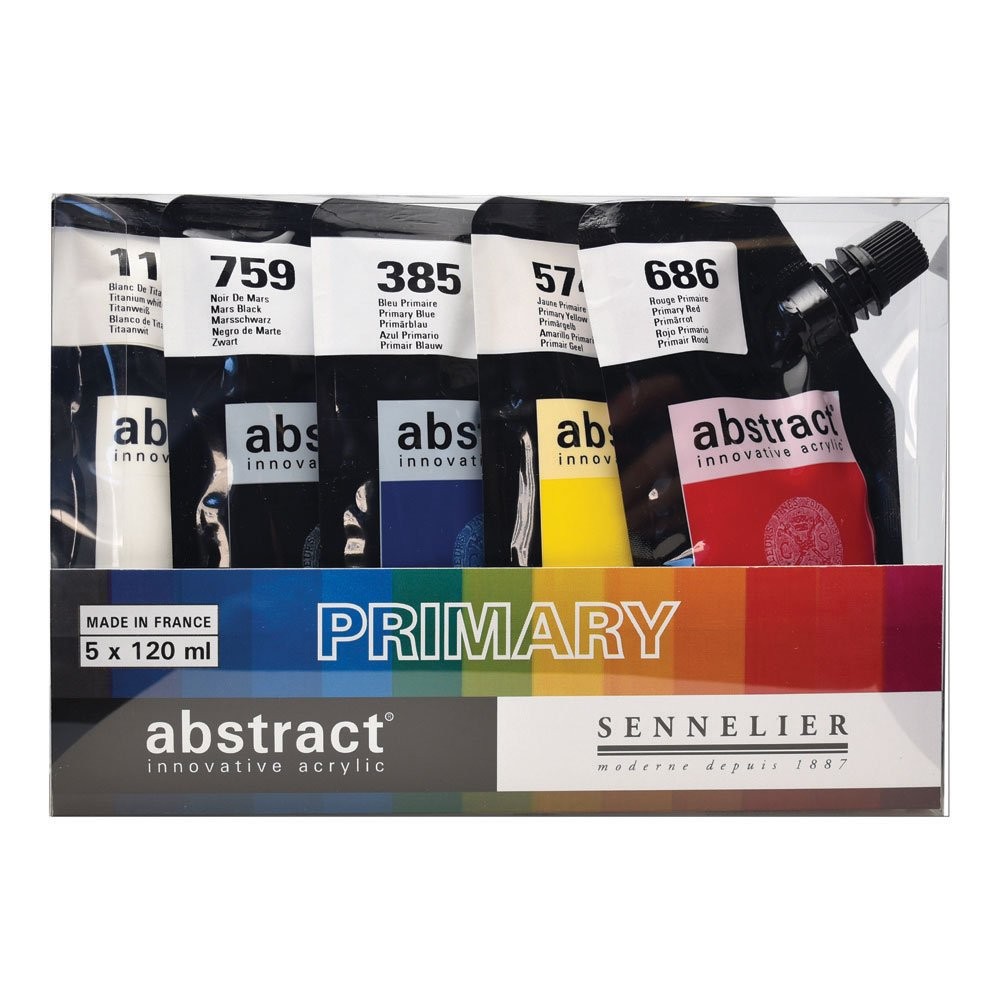 SENNELIER Abstract Innovative Heavy Body Acrylic Paint 120ml Primary Color Set o