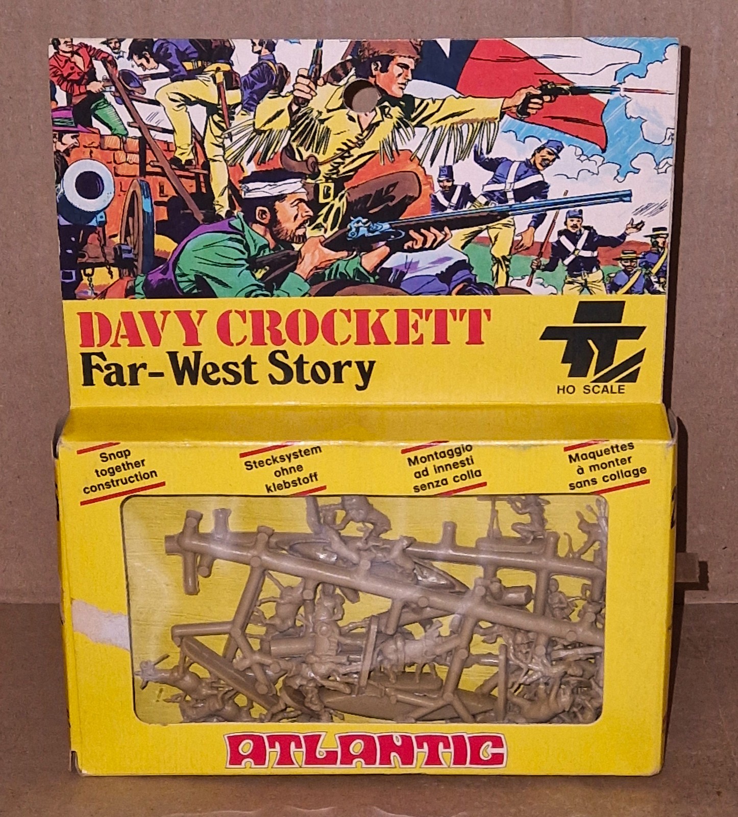 '70 Atlantic Far West Story #2055 DAVY CROCKETT 1/72 HO Scale New Old Storestock