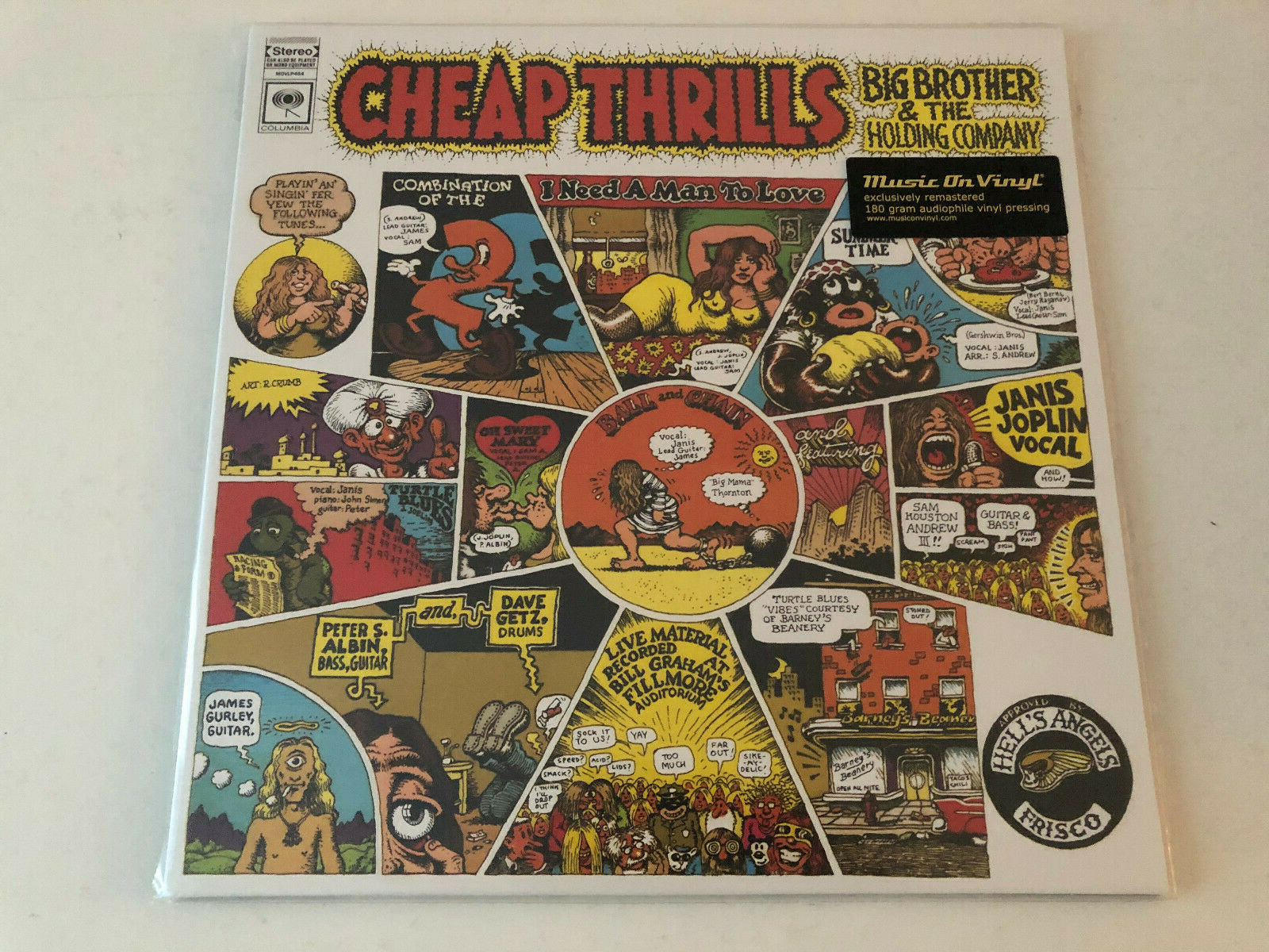 Janis Joplin: Cheap Thrills LP, 180 Grammes Audiophiles Vinyle