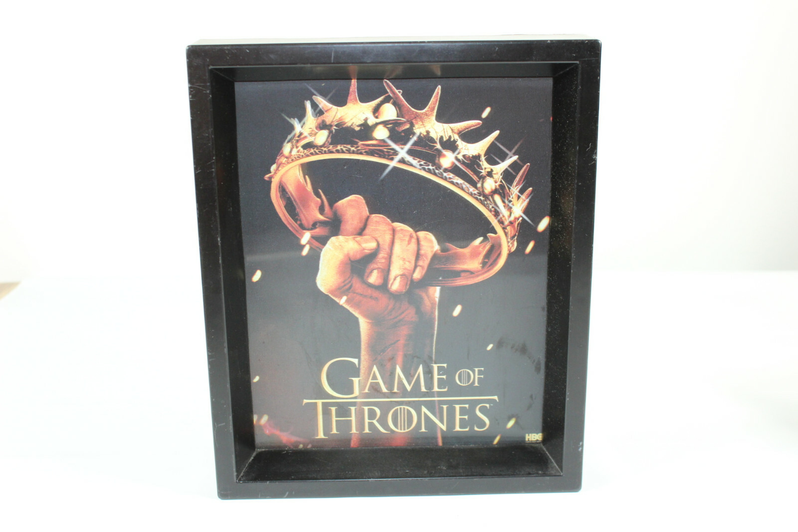 Game of Thrones Crown 3D Lenticular Shadow Box 8X10 HBO Nightswatch Jon Snow 