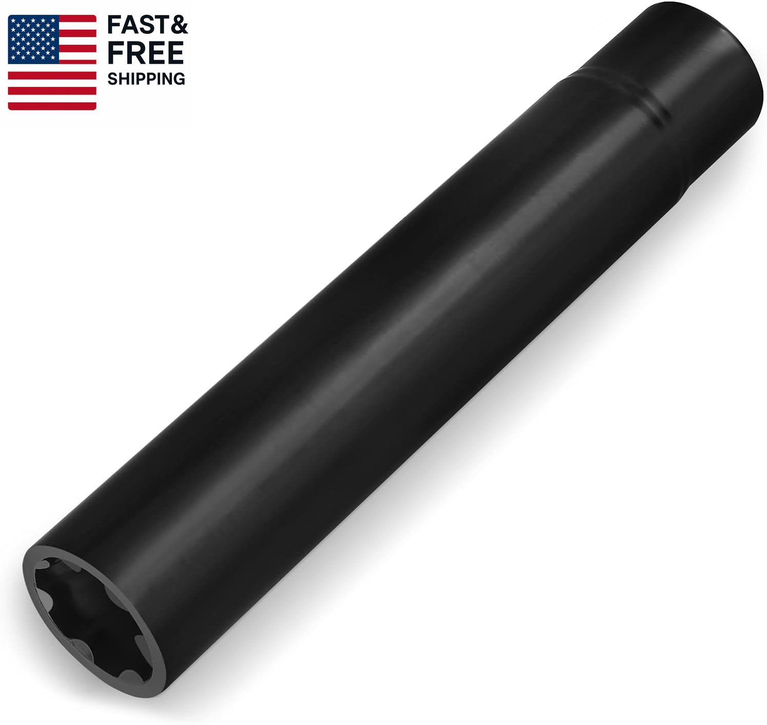 Solid 7 Spline Spiked Lug Nuts Key with 19Mm Hex, Universal Spike Lug Nuts Sock