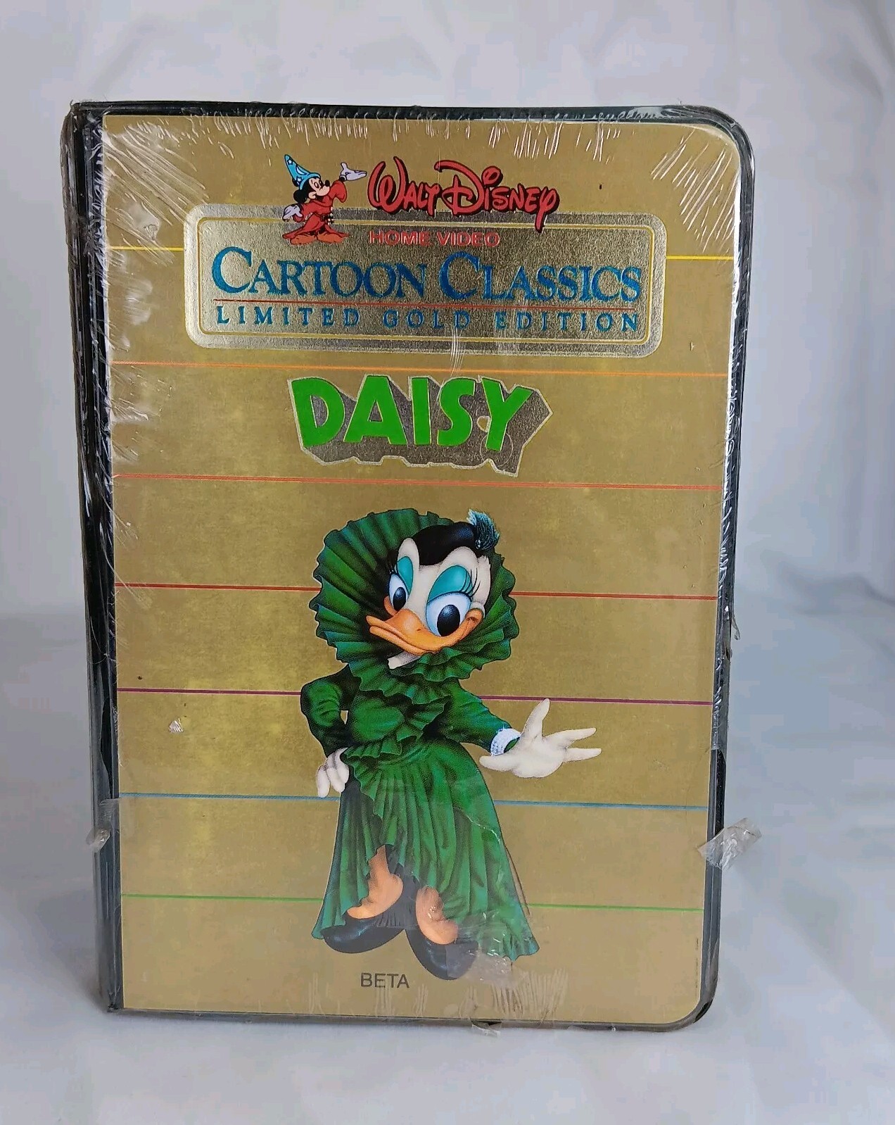 New Walt Disney Cartoon Classics Limited Gold Edition Daisy BETAMAX Sealed-READ