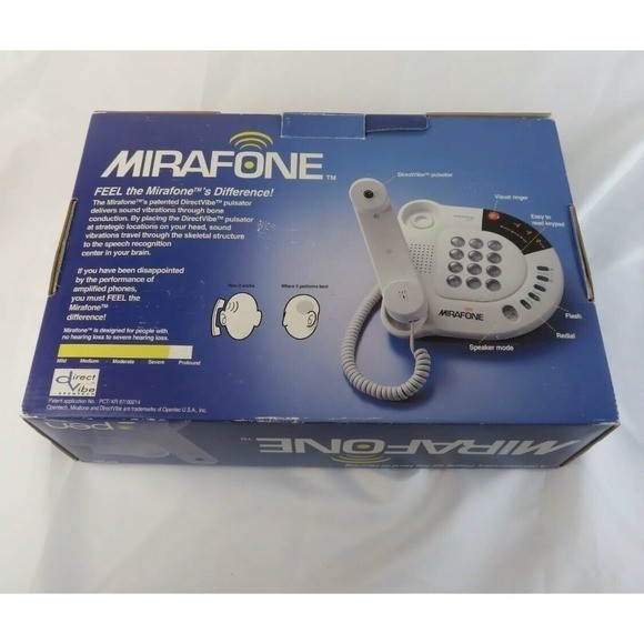 Genuine Mirafone OP201 Corded Telephone Phone for the Hard of Hearing EUC