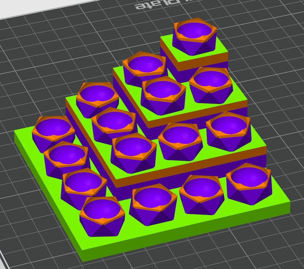 Marble Stand (16 marble holder) Joker Colors (Orange Edition)