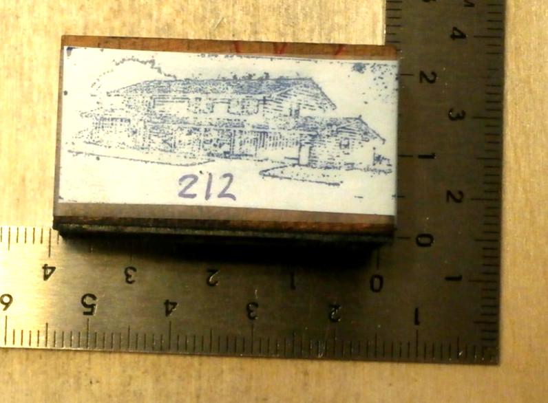 letterpress stamp #212 house #5