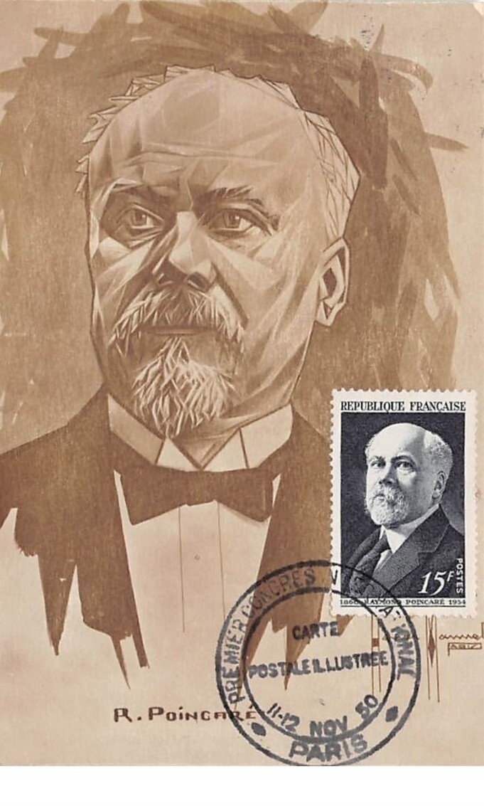 France Maximum Card No. 207910. 1950. Paris Cancel. First International Congress