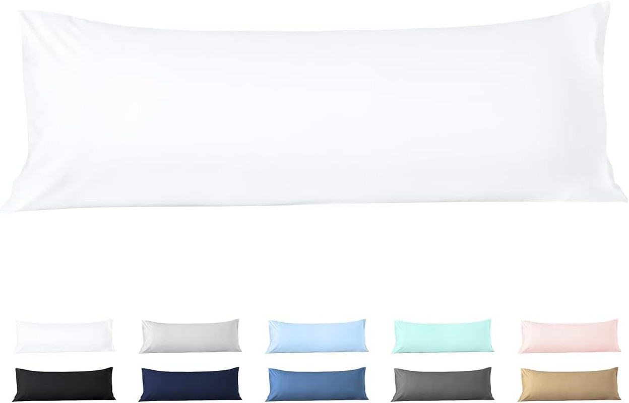 Body Pillow Cover 20X60 Body Pillow Case 100% Egyptian Cotton 600 Thread Count S