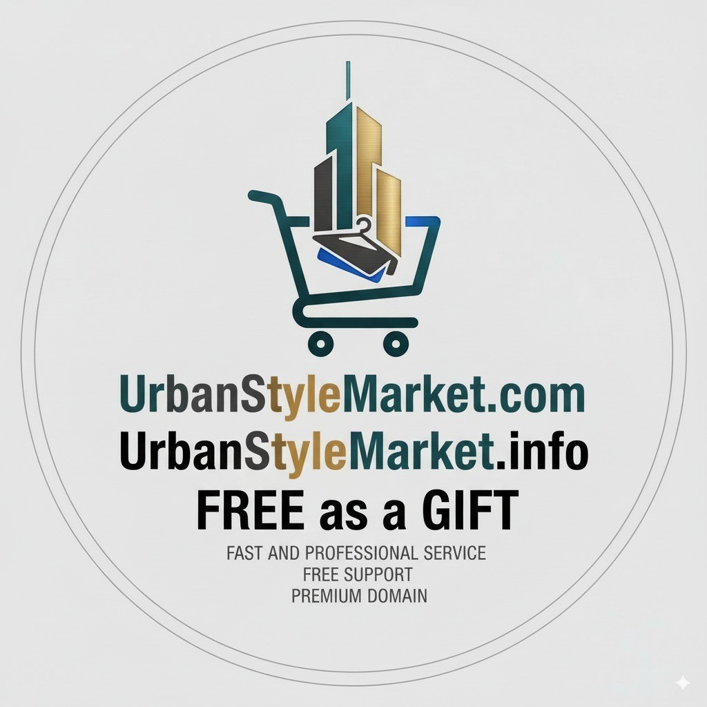 UrbanStyleMarket.com – Premium .COM Fashion Domain + Free .INFO