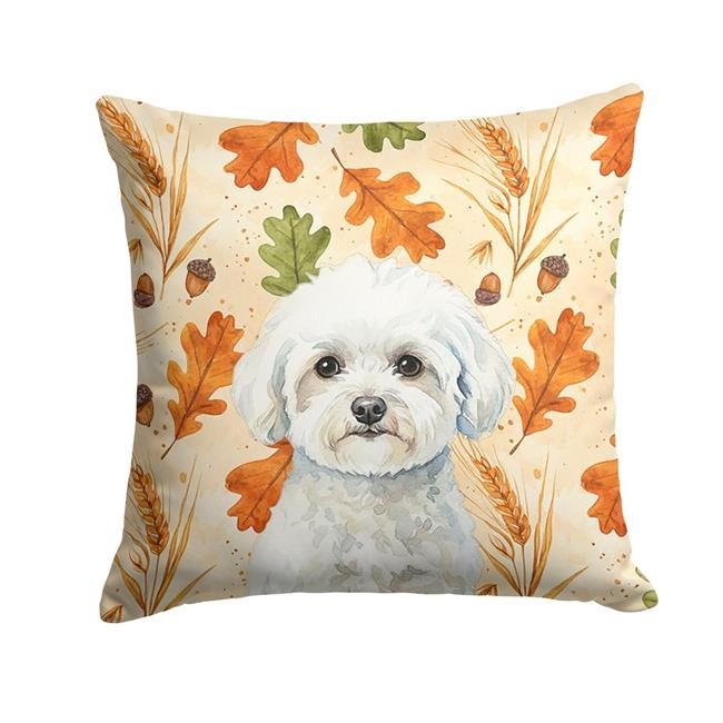 Carolines Treasures WDK7714PW1818 18 x 18 in. Bichon Frise Heirloom Fall Thro...