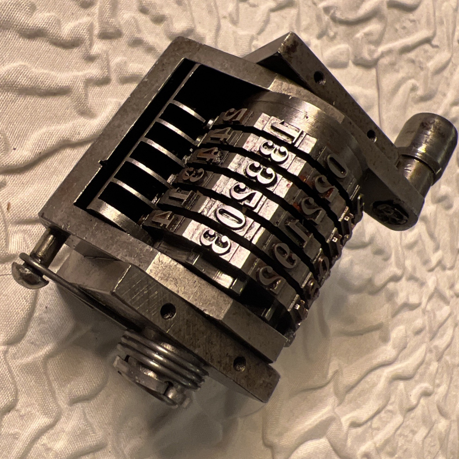 Vintage Roberts Offset 6-Digit Numbering Machine Gothic Reverse Made in USA