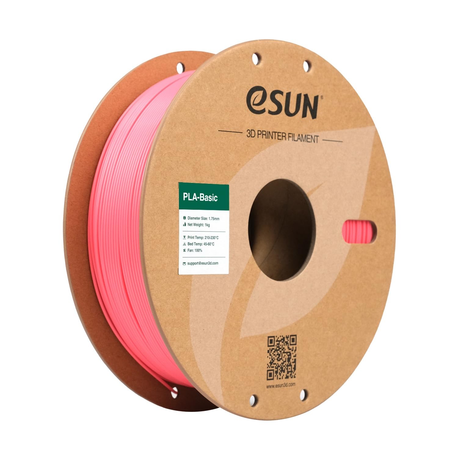 eSUN PLA Basic Filament 1.75mm Pink 1kg Spool High Speed 3D Printing