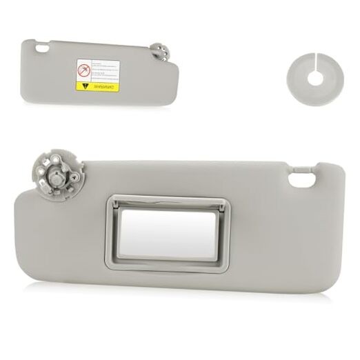 3 Hole Sun Visor for 2011-2016 Chevy Cruze Driver Side Sunvisor Left Grey