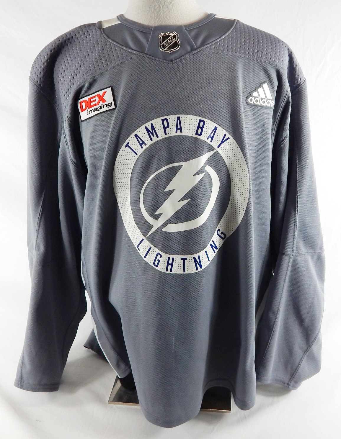 2023 Tampa Bay Lightning Shawn Element #83 Game Used Grey Practice Jersey TC 4