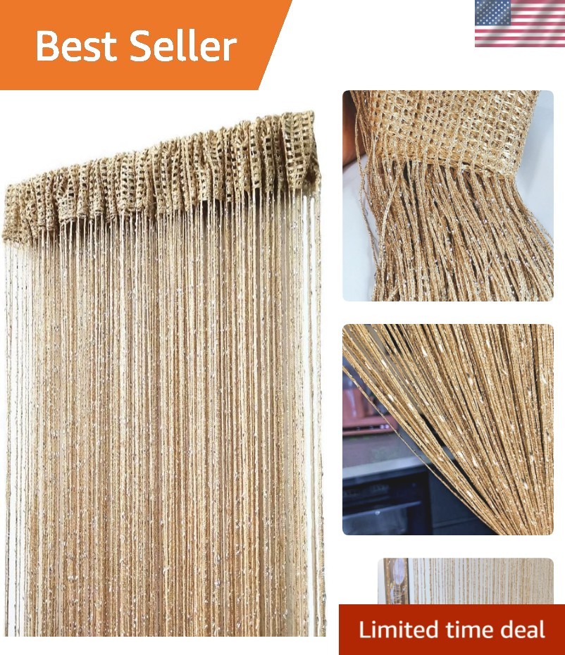 Decorative Door String Curtain Wall Panel Fringe Window Room Divider Blind Di...