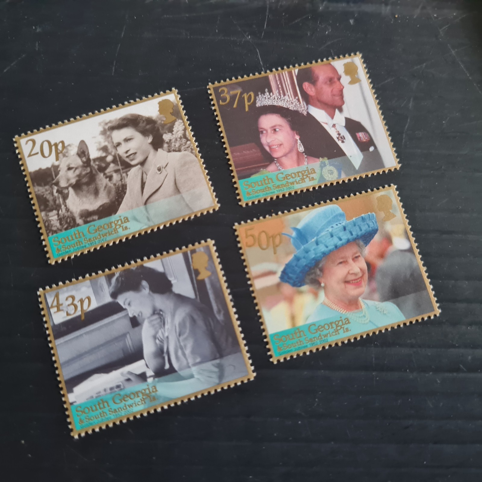 SOUTH GEORGIA 2002 SG 332-335 GOLDEN JUBILEE  MNH