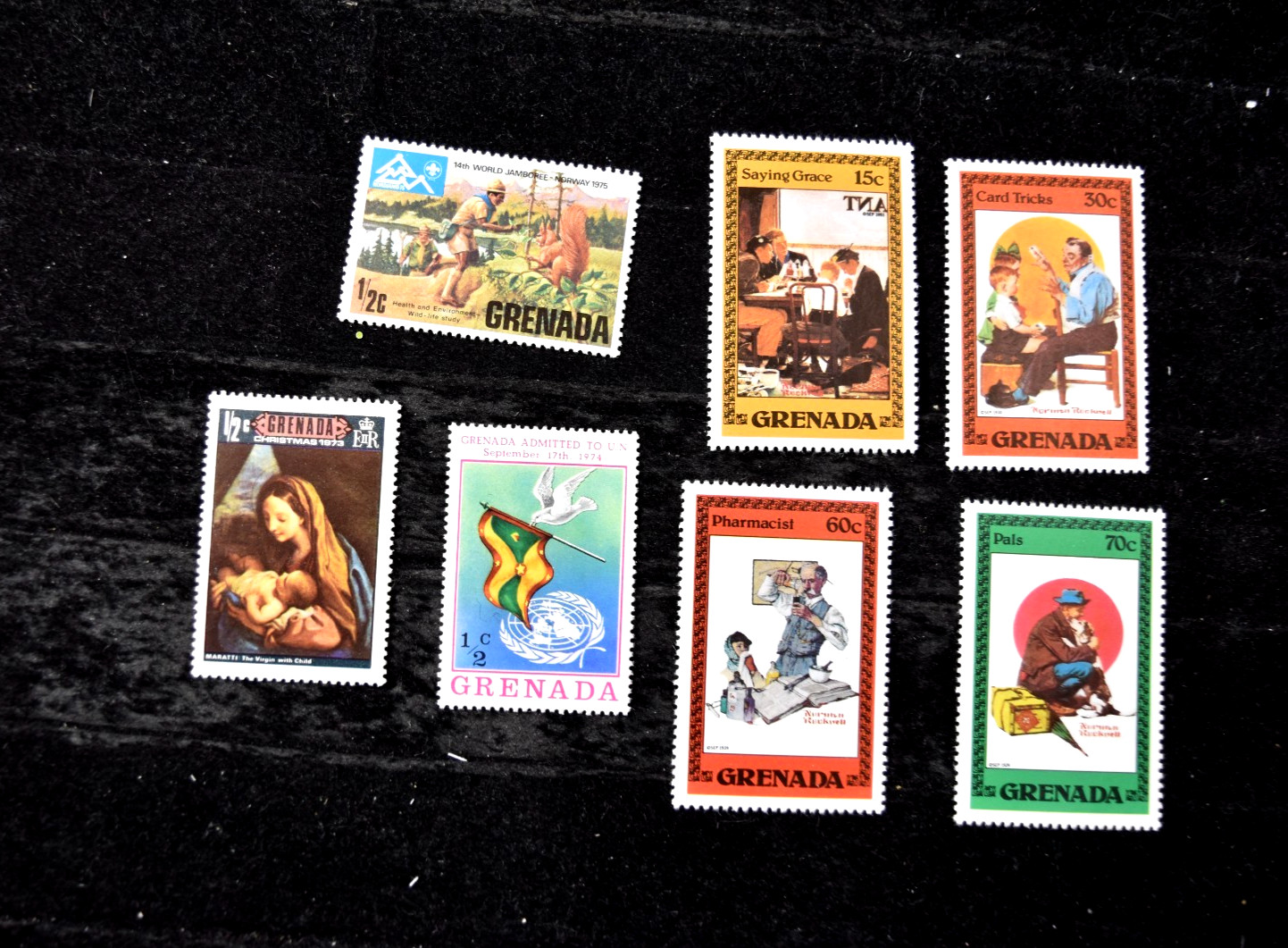 GRENADA     1982   ROCKWELL S 1098-1101 + S 579+S 621+S 644  MNH