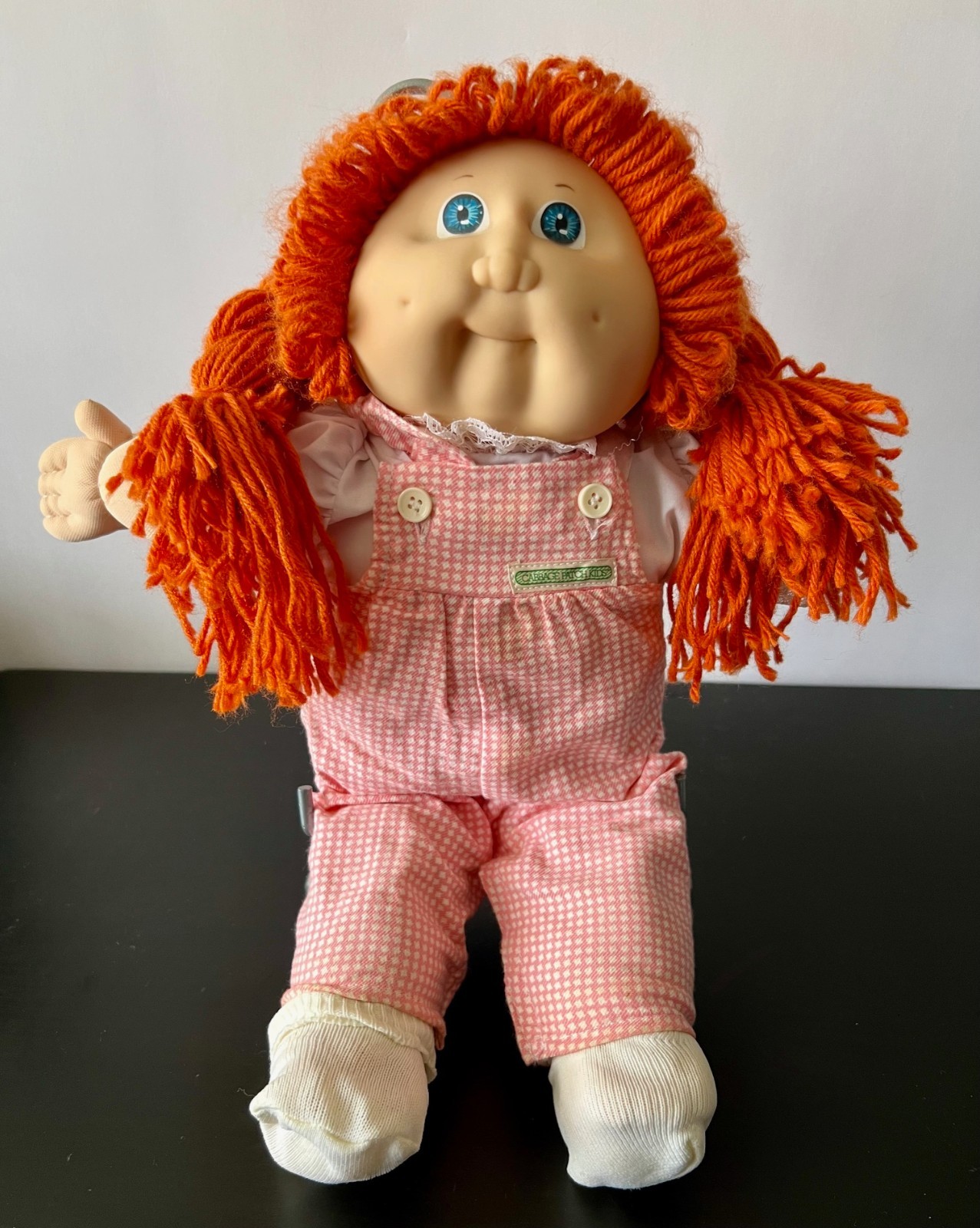 Vintage Cabbage Patch Kids ~ Red Hair Gingham Overalls #J2747 ~ 1984 Coleco