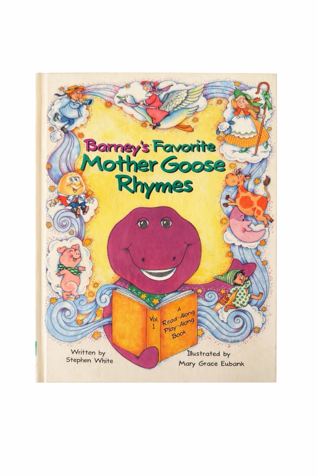 Vintage Barney’s Favorite Mother Goose Rhymes Vol 1 Read-Along Play-Along Book