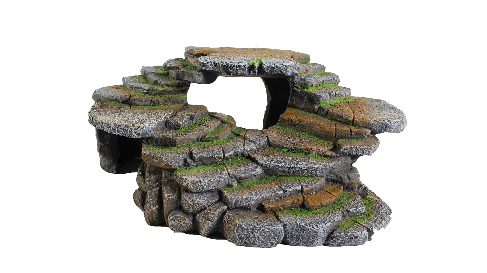 Large REP183 Reptology Shale Scape Step Ledge Cave Hideout Resin Decor