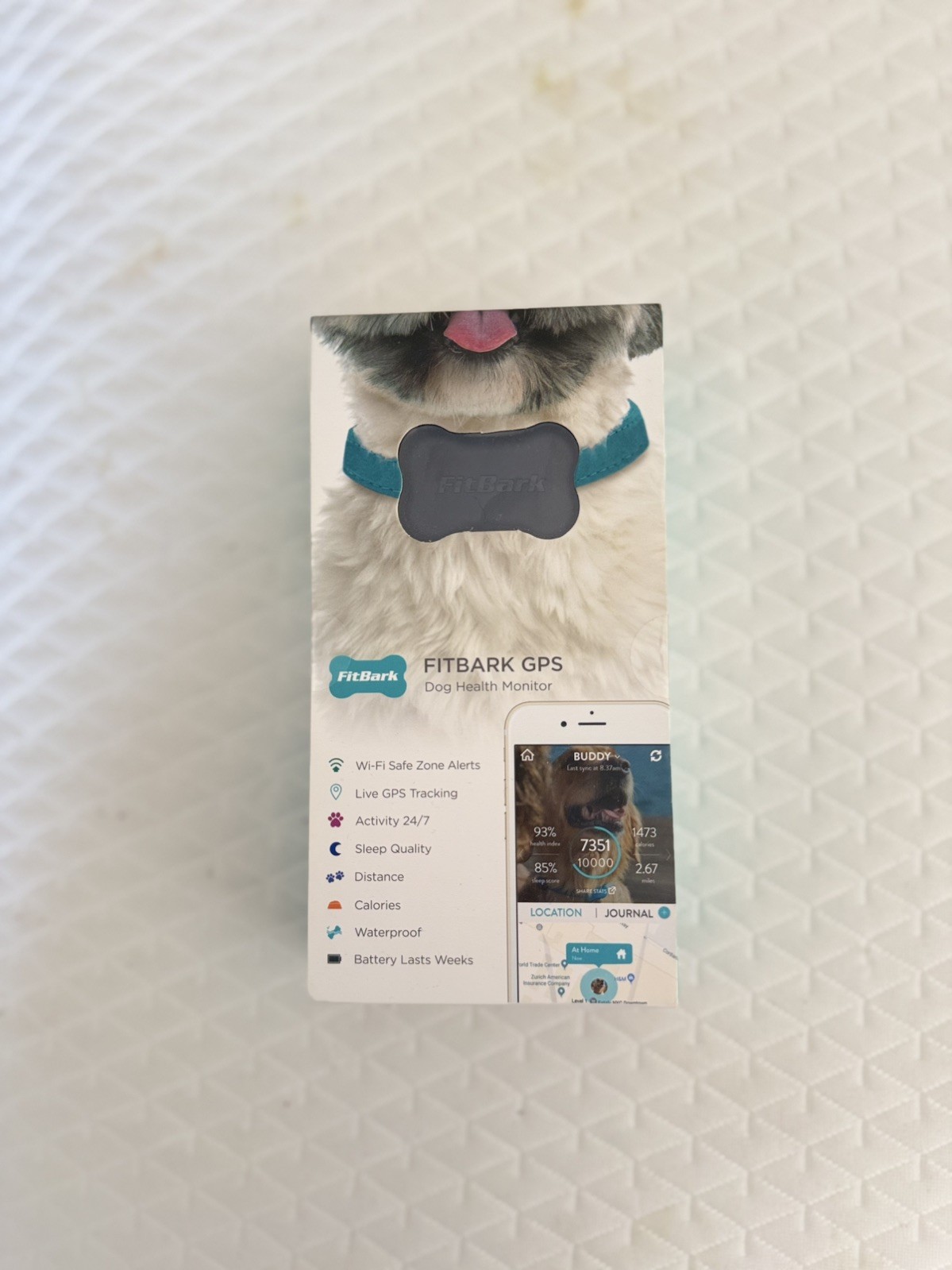 FitBark Health & Location Pet Tracking Smart Collar Device 7001025 Black 1st Gen