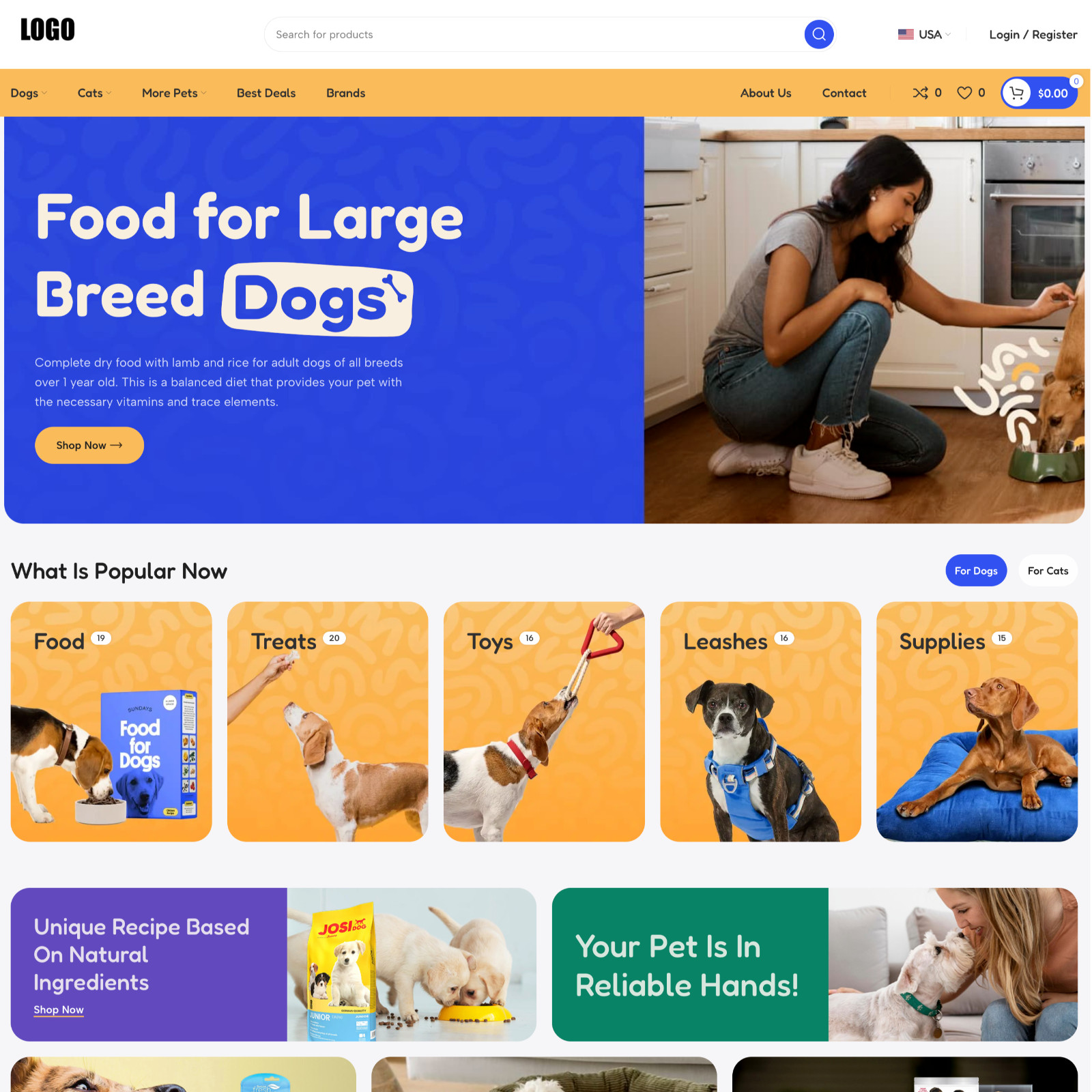 🐾 Pet Store Website Design for Sale + FREE VPS Web Hosting