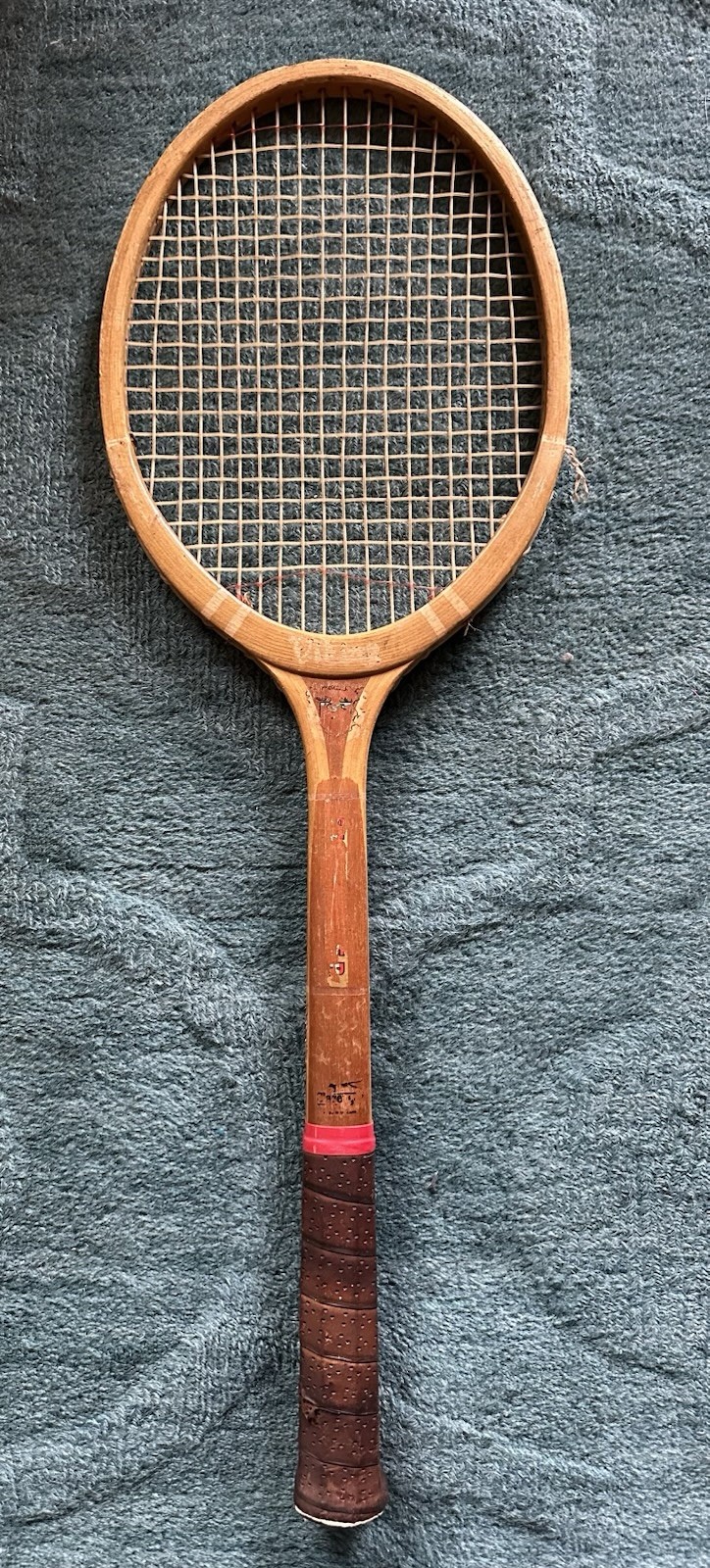  Vintage Wood 1970s Slazenger Viking  Tennis Racket from London England rare